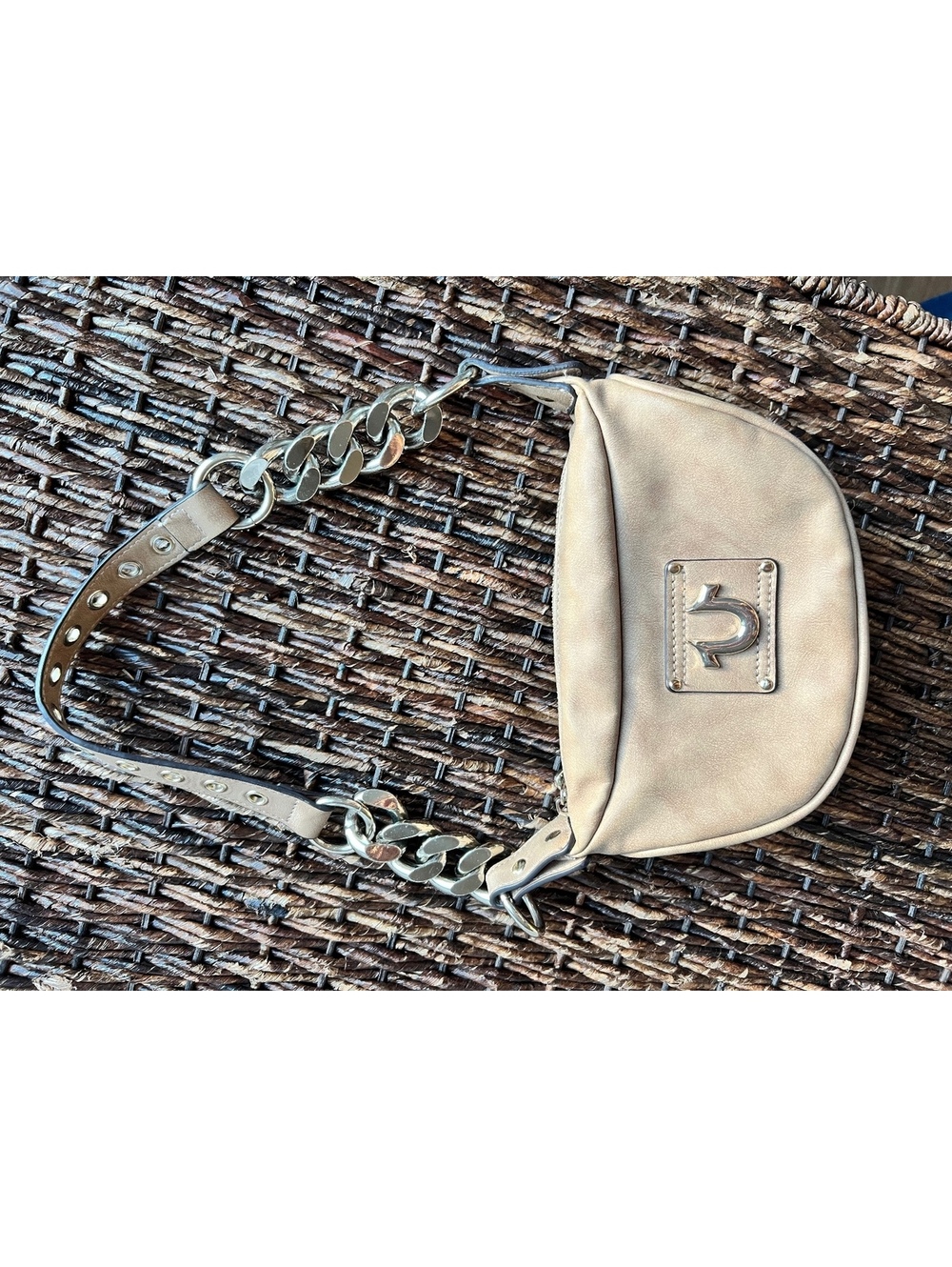 True Religion Y2K Beige Shoulder Bag